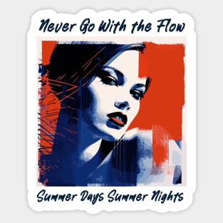 endless summer, summer days summer nights, fashion design v7 Sticker